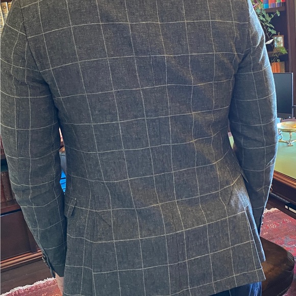 Tiger of Sweden gray plaid blazer - Picture 2 of 4